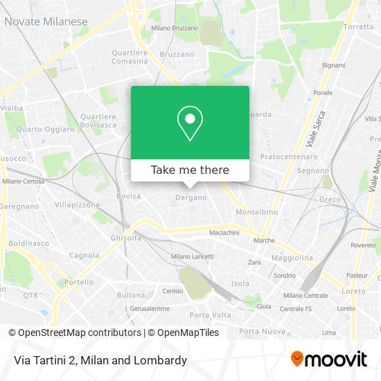 Via Tartini 2 map