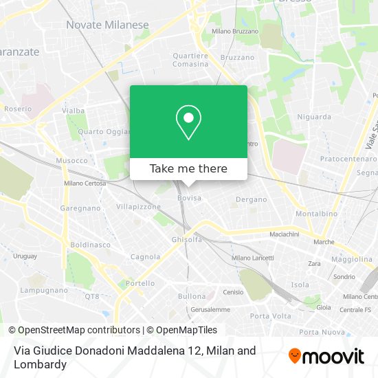 Via Giudice Donadoni Maddalena 12 map