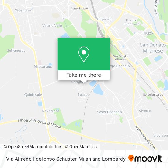Via Alfredo Ildefonso Schuster map