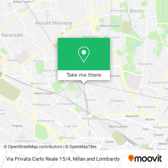 Via Privata Carlo Reale 15/4 map