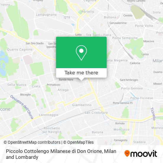 Piccolo Cottolengo Milanese di Don Orione map