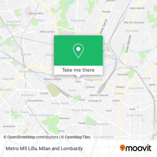 Metro M5 Lilla map
