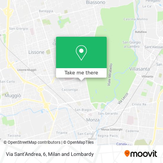 Via Sant'Andrea, 6 map