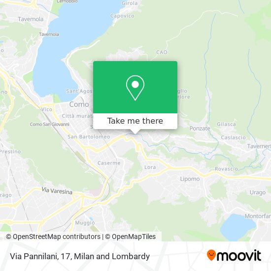 Via Pannilani, 17 map