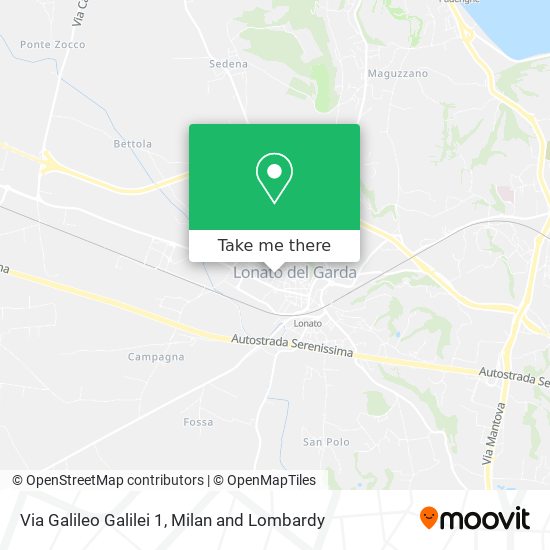 Via Galileo Galilei 1 map