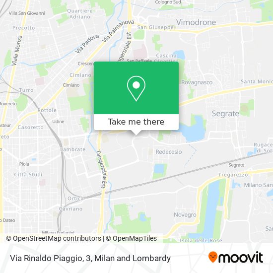 Via Rinaldo Piaggio, 3 map