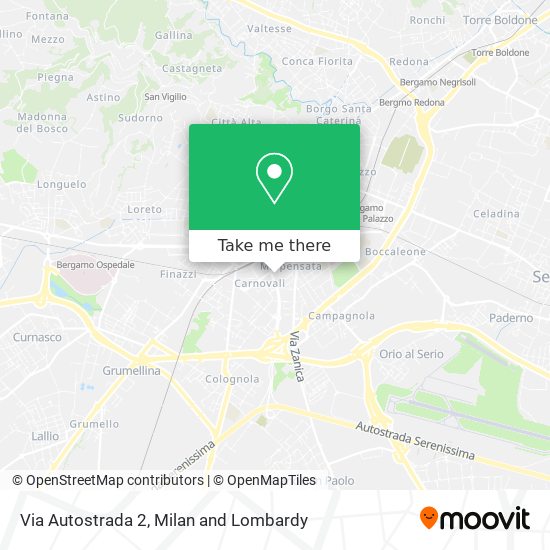 Via Autostrada 2 map