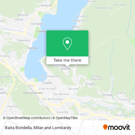 Baita Bondella map