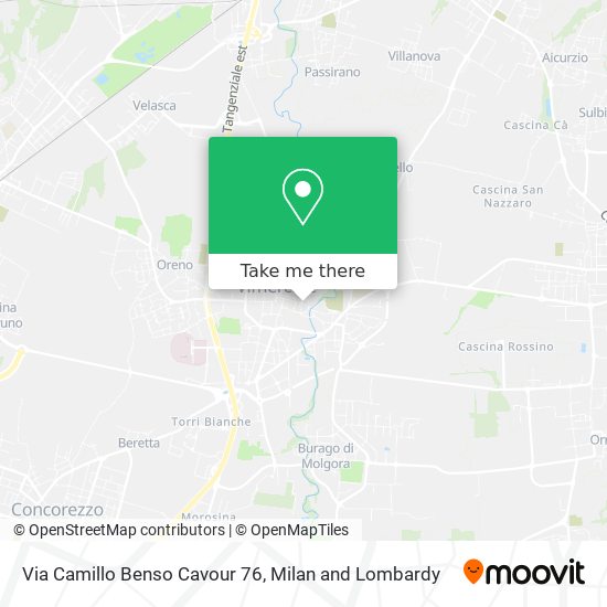 Via Camillo Benso Cavour 76 map