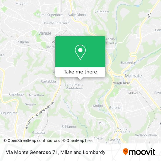 Via Monte Generoso 71 map