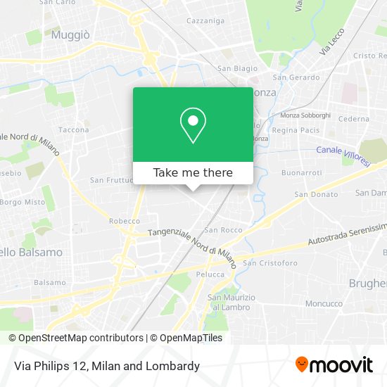 Via Philips 12 map