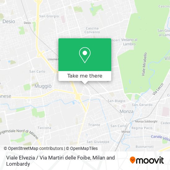Viale Elvezia / Via Martiri delle Foibe map