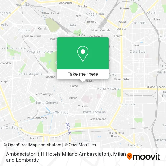 Ambasciatori (IH Hotels Milano Ambasciatori) map