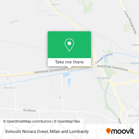 Svincolo Novara Ovest map