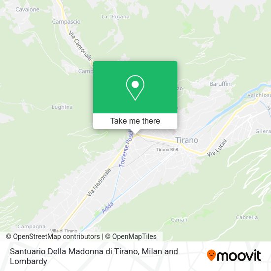 Santuario Della Madonna di Tirano map