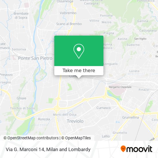 Via G. Marconi 14 map