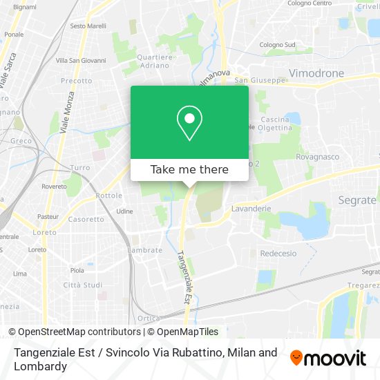 Tangenziale Est / Svincolo Via Rubattino map