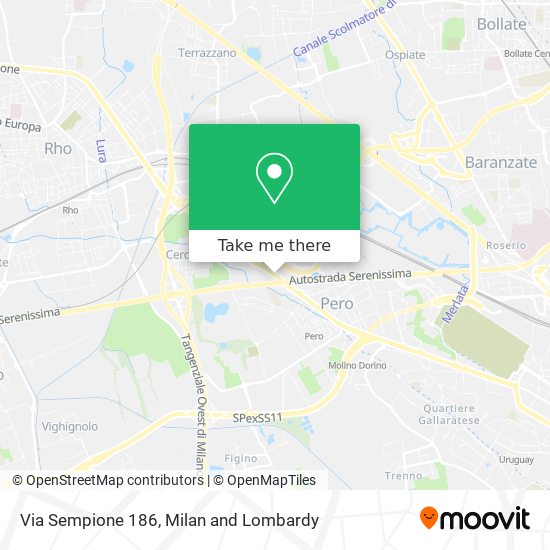 Via Sempione 186 map
