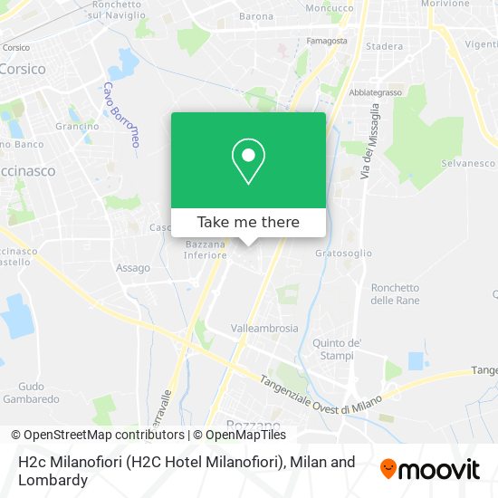 H2c Milanofiori (H2C Hotel Milanofiori) map