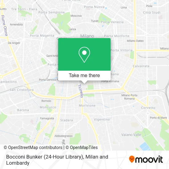 Bocconi Bunker (24-Hour Library) map