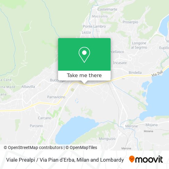 Viale Prealpi / Via Pian d'Erba map