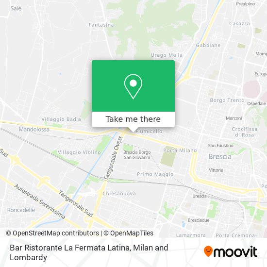Bar Ristorante La Fermata Latina map