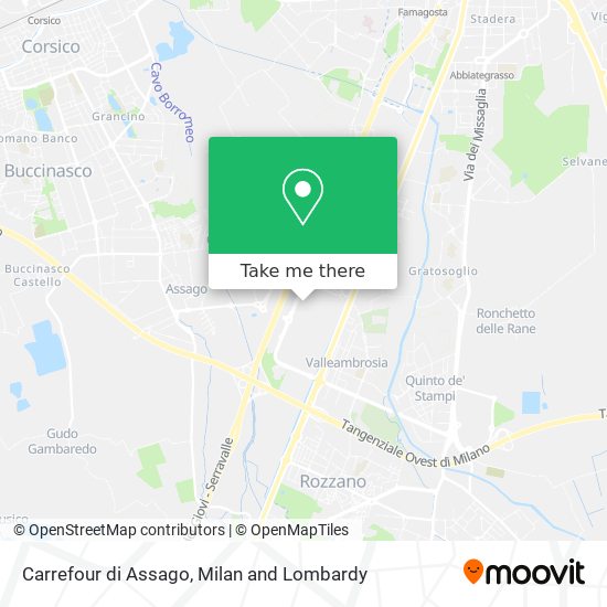 Carrefour di Assago map