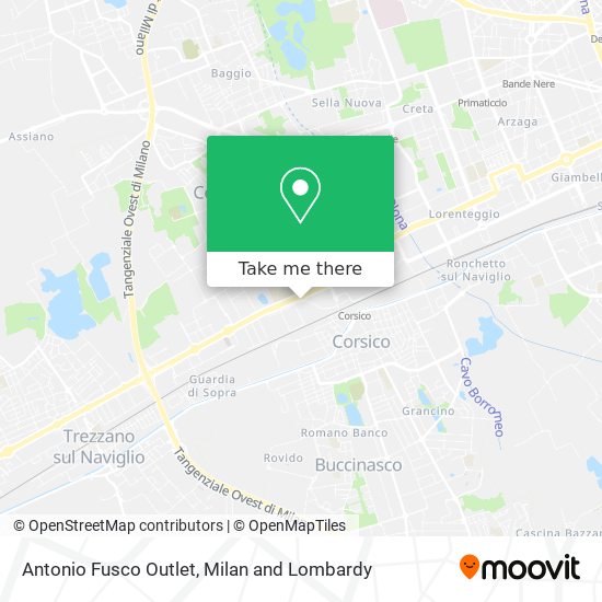 Antonio Fusco Outlet map