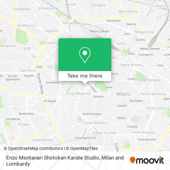 Enzo Montanari Shotokan Karate Studio map