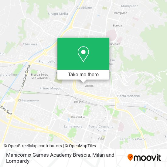 Manicomix Games Academy Brescia map
