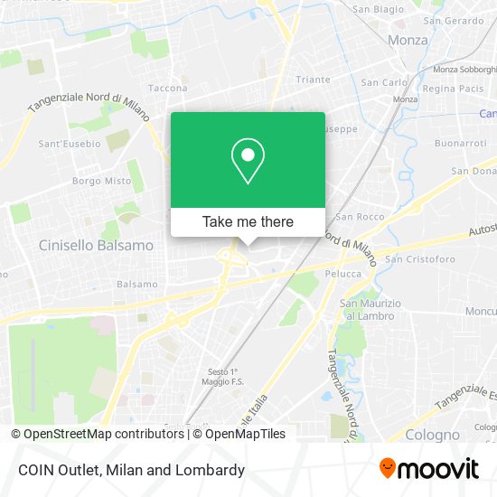 COIN Outlet map