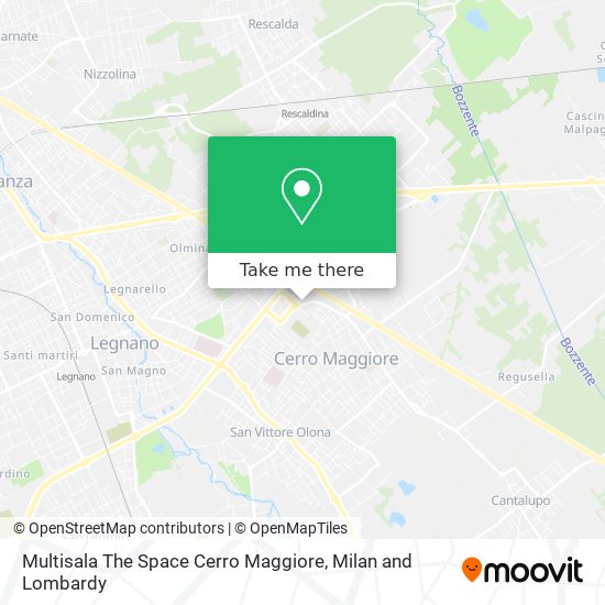 Multisala The Space Cerro Maggiore map