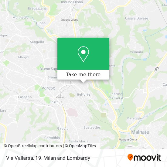 Via Vallarsa, 19 map