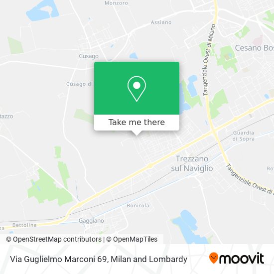 Via Guglielmo Marconi 69 map