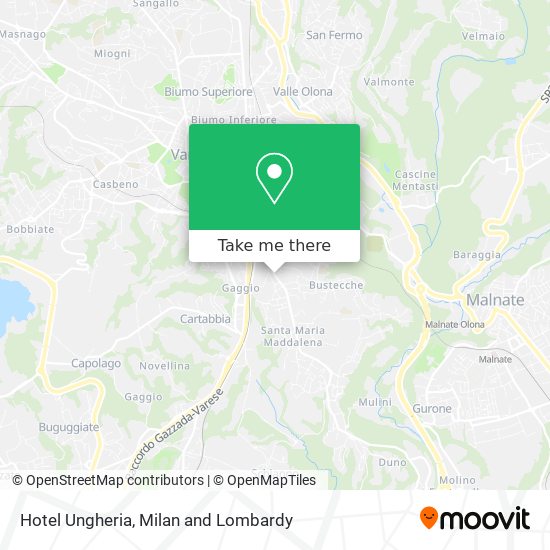 Hotel Ungheria map