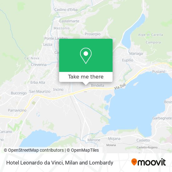 Hotel Leonardo da Vinci map