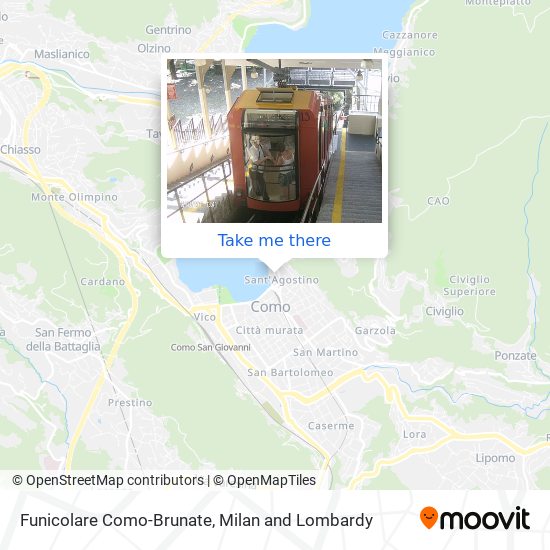 How to get to Funicolare Como Brunate by Bus Train Ferry or Metro