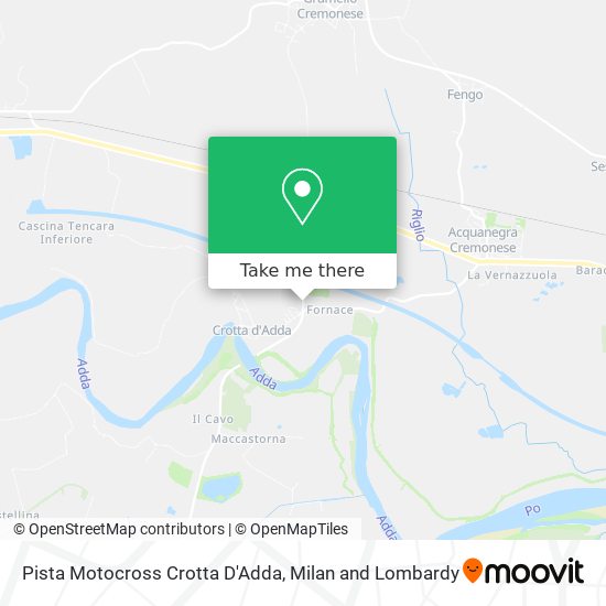 Pista Motocross Crotta D'Adda map