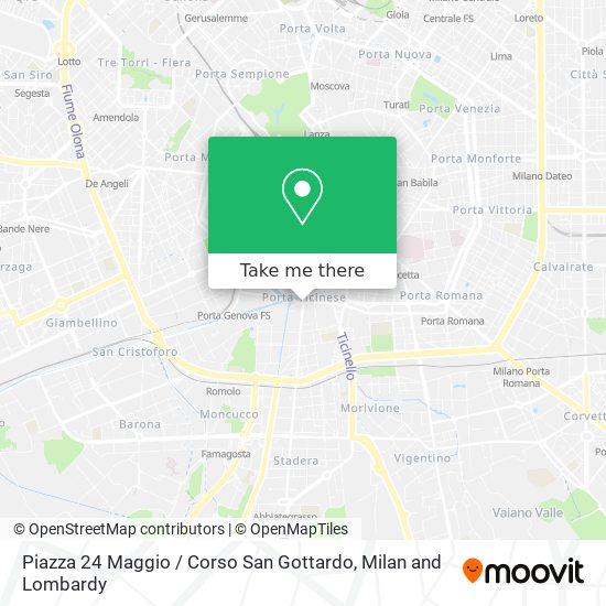 Piazza 24 Maggio / Corso San Gottardo map