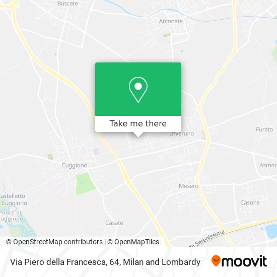 Via Piero della Francesca, 64 map