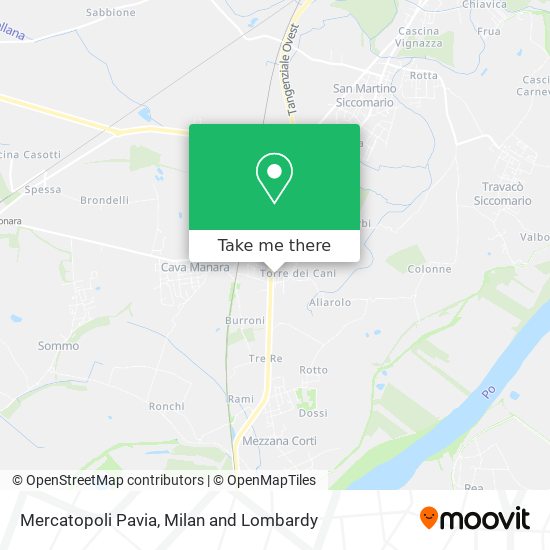 Mercatopoli Pavia map