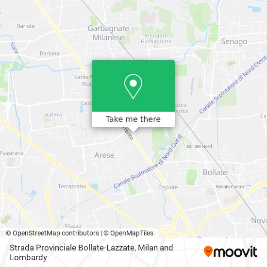 Strada Provinciale Bollate-Lazzate map