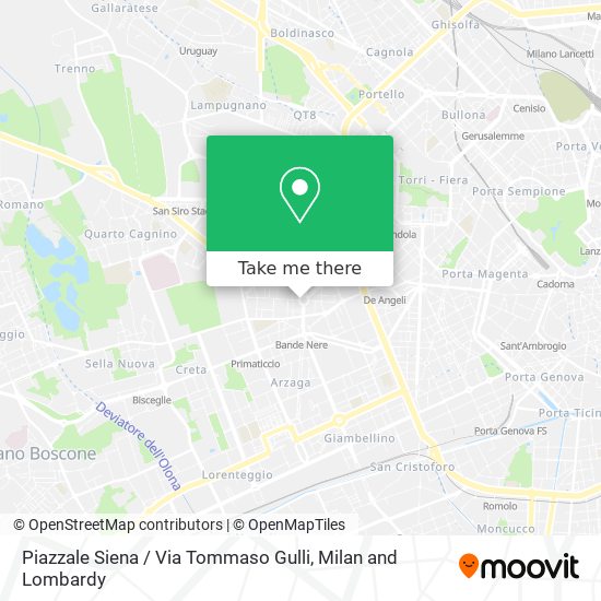 Piazzale Siena / Via Tommaso Gulli map