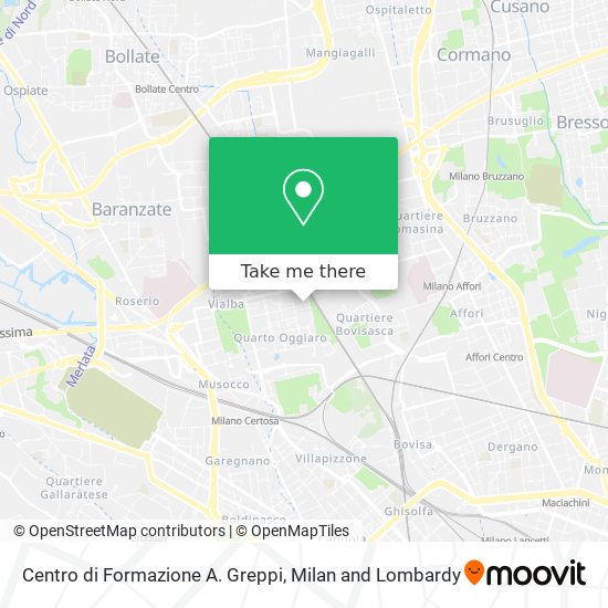 Centro di Formazione A. Greppi map