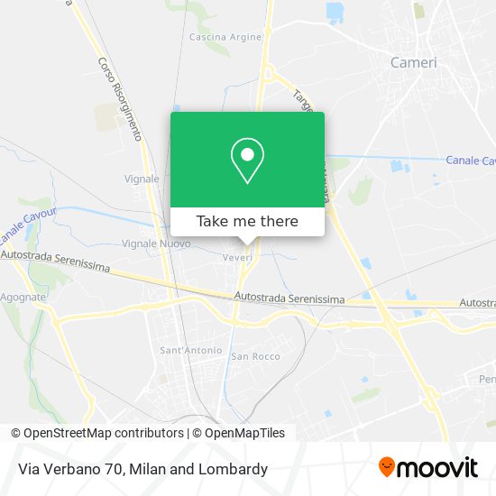 Via Verbano 70 map