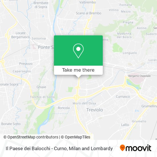 Il Paese dei Balocchi - Curno map