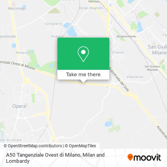 A50 Tangenziale Ovest di Milano map