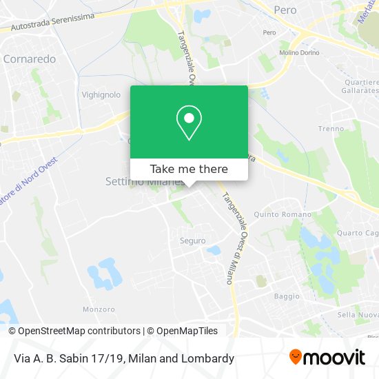Via A. B. Sabin 17/19 map