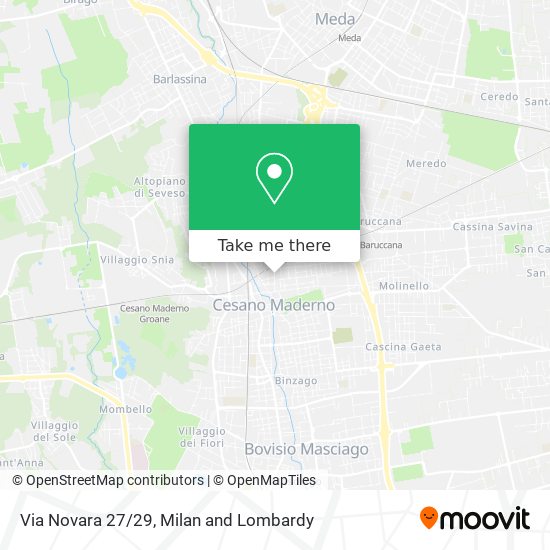Via Novara 27/29 map