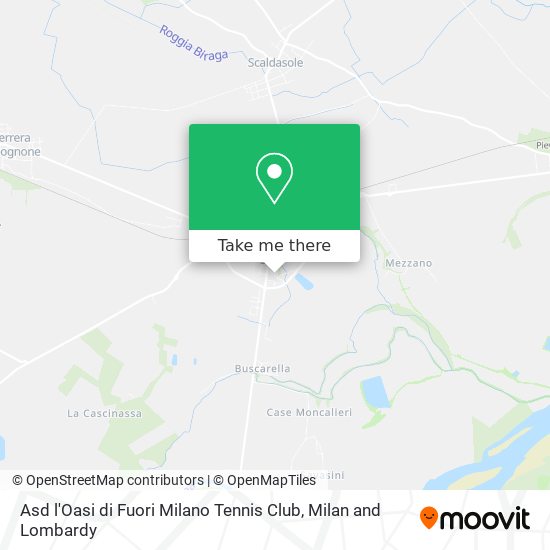 Asd l'Oasi di Fuori Milano Tennis Club map